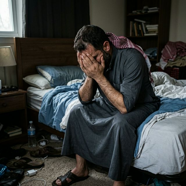 معاناة المشاكل الزوجية